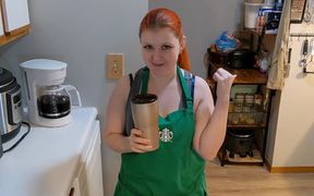 Naughty Barista 5: Serving a Custom a Hot Cup of Squirt