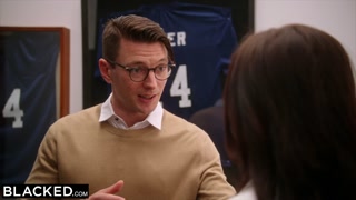 BLACKED Naughty masseuse Numi seduces celebrity client