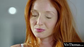 Sexy lesbians kiss passionately and finger pussies