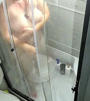 Just taking a shower getting ready for my man to fuck me later.