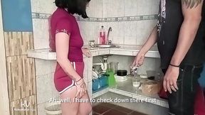Unfaithful wife gets down with hotel concierge after discovering massive dick&#x1F346; in her ripped pants