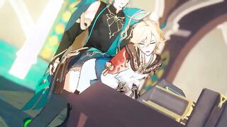 Alhaitham x Kaveh Backshots - Genshin Influence Yaoi Toon