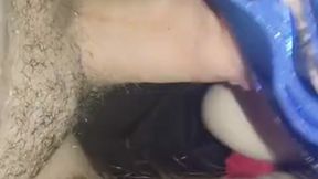 Persian babe gets double penetrated in MFM threeway with two cocks inside