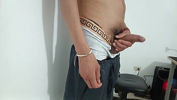 Big uncut cock masturbating I record myself