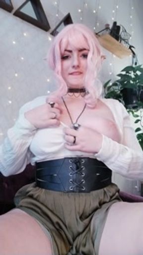 Slutty Elf Shows Off Her Glass Toys and Uses Them (full 28+ minute video available)