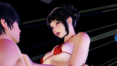 Lilu in Pool gets wild in intense 3D animation, underwater sex, and cowgirl riding on sofa