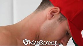 Sexy Stud Gets a Steamy Dick Massage