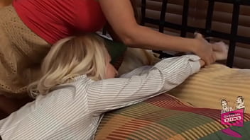 Kelly is very happy to have Janet return home from her trip. And so is Janet as she shows Kelly in this amazingly hot scene