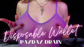 DISPOSABLE WALLET PAYDAY DRAIN