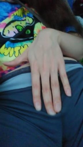 Public Masturbation Car Play! Hairy Hippie Slut Gym Pants Tie Dye Flashes PinkMoonLust on ONLYFANS!