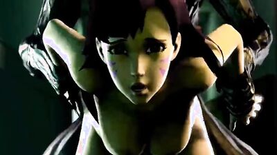 Overwatch sub gets dominated and pounded hard in cartoon hentai