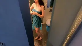 Mom caught her stepson when he was watching her and then decided to show him her sexy body with big tits   Then she sucked his big cock and asked him to cum in her mouth