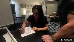 German Bi Babe gets fucked hard on camera