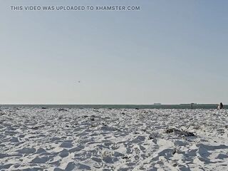 Strolling on the Beach in a sexy bikini