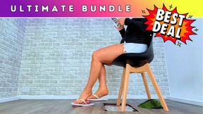 Flip Flop Glory Hole (246) - Ultimate Bundle - Footjob Shoejob Cock Ball Trampling Crush Foot Fetish Unaware Cumshot Cum - HUGE Discount!!