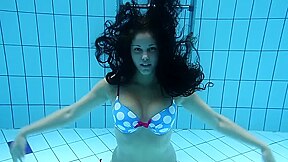 Busty underwater Iva Brizgina and Paulinka