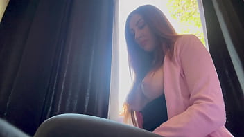 Italian Big Tits Milf Artemisia Love Hot Solo Smoking Session Long hair fetish hair play Big boobs and hard nipples out for your to see