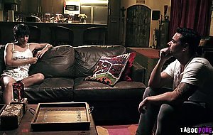 Stepdaughters girlfriend agrees to let her girlfriends dad to fuck her
