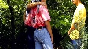 German redhead craves woodsy XXX adventure with massive hard-on rode