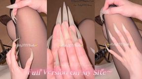 Tights, underwear and my long natural fingernails