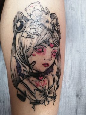 Sissy Hope got a new sluty tattoo