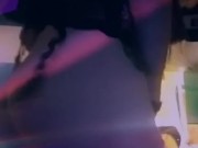 Sexy Blonde Trap Slut Fucks Her Ass With Purple Beaded Dildo