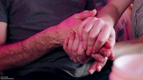 age gap size difference creamy lotion hand massage