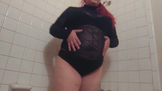 9+ inches Gained Shower Hose Belly Inflation