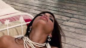 Hot Eden Adams and Morgan Dayne share a big dick