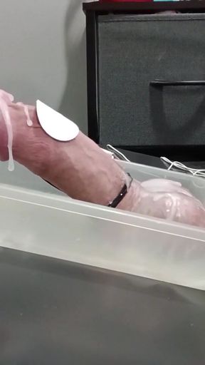 Key moment from &quot;Wax and 2b estim cumshot&quot;