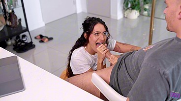 Can Coco still suck cock with teeth-aligners in? - Victor Bliss