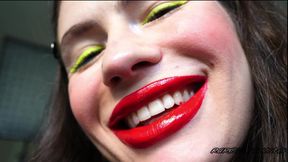 Messy Red Kiss Spit Fetish Kissing