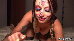 especial halloween - ninfomana anal quiere una gran polla dentro de su culo