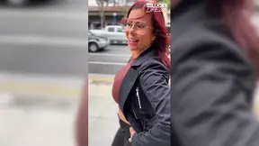 Gorgeous redhead OLDER WOMAN sucks and rides a huge dick