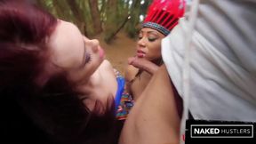 big booty oiled up bitches sucking dick in the foods on turkey day