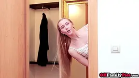Teen 18+ Stepdaughter Lay Down On Stepdads Lap & Sucked Big Dick With Ricky Rascal And Ivi Rein