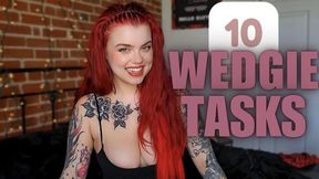 10 Wedgie Tasks - Wedgie Humiliation - Ginger Rae - femdom pov - female domination- wedgied - humiliation- redhead goddess
