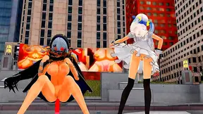 Luscious MMD Beauty Tempts Futanari Lover in Steamy Forbidden Dance