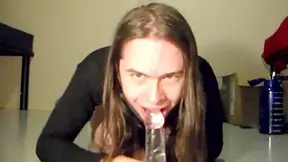 Cute Femboy Masterbates In Dorm With Big Dildo