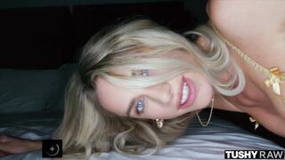 TUSHYRAW Stunning Blonde Dakota Lyn Has The Most Perfect Gape