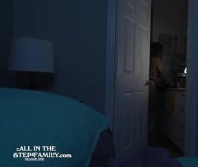 Curious Stepson Finds Comfort with His Curvy StepMom During a Thunderstorm! - Part 3.