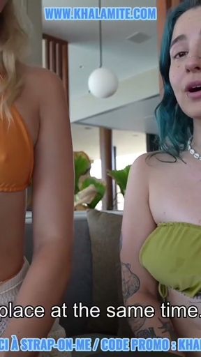 This Blonde Dildos Me In The Pool - Duo Lesbian Sextoy Vlog ft. Lana Angel KHALAMITE   Clip 1