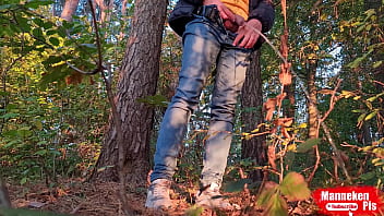Stopped to take a piss in the woods while on a walk