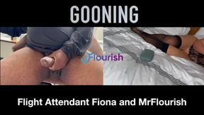 Flight Attendent Fiona and Mrflourish Have a Gooning Session