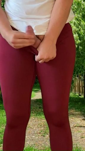 Stunning moment from &quot;public dick flash in tight leggings, public masturbation&quot;