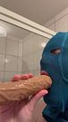 Teen Dildo deepthroat training