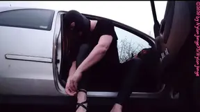 Putting on Hot Heels in the Car Ep. 2