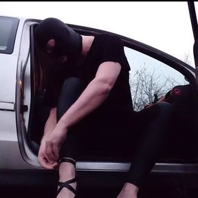 Putting on Hot Heels in the Car Ep. 2