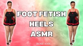 Femdom - Heels - ASMR - Feet - Small Feet - Featuring Rose Ann