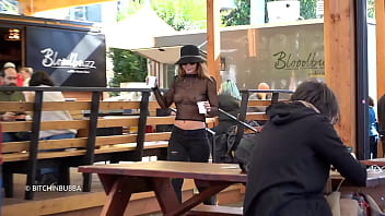 Transparent Bra-Free Top Outdoors